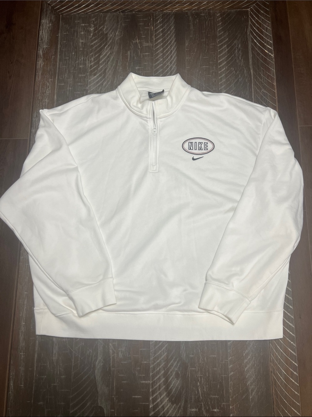 Ladies Nike 1/4 Zip Fleece Sweatshirt. Size XL.